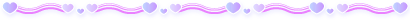 ハート　紫ライン